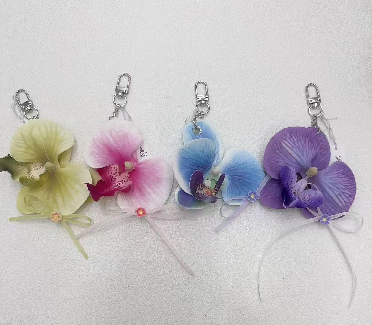Plain glazed vase, transparent acrylic vase, ceramic glass vase, decorative orchid keychain Specification image
