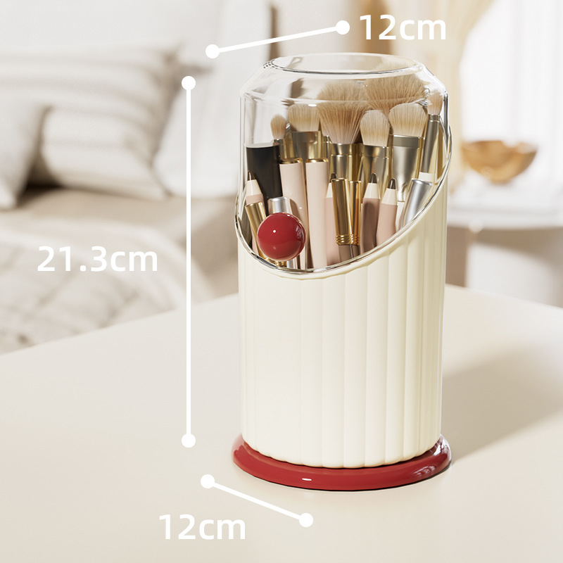 J192-JX2414 Makeup Storage box, pen holder, desktop cosmetics rack, household lipstick and brush storage box Item Picture