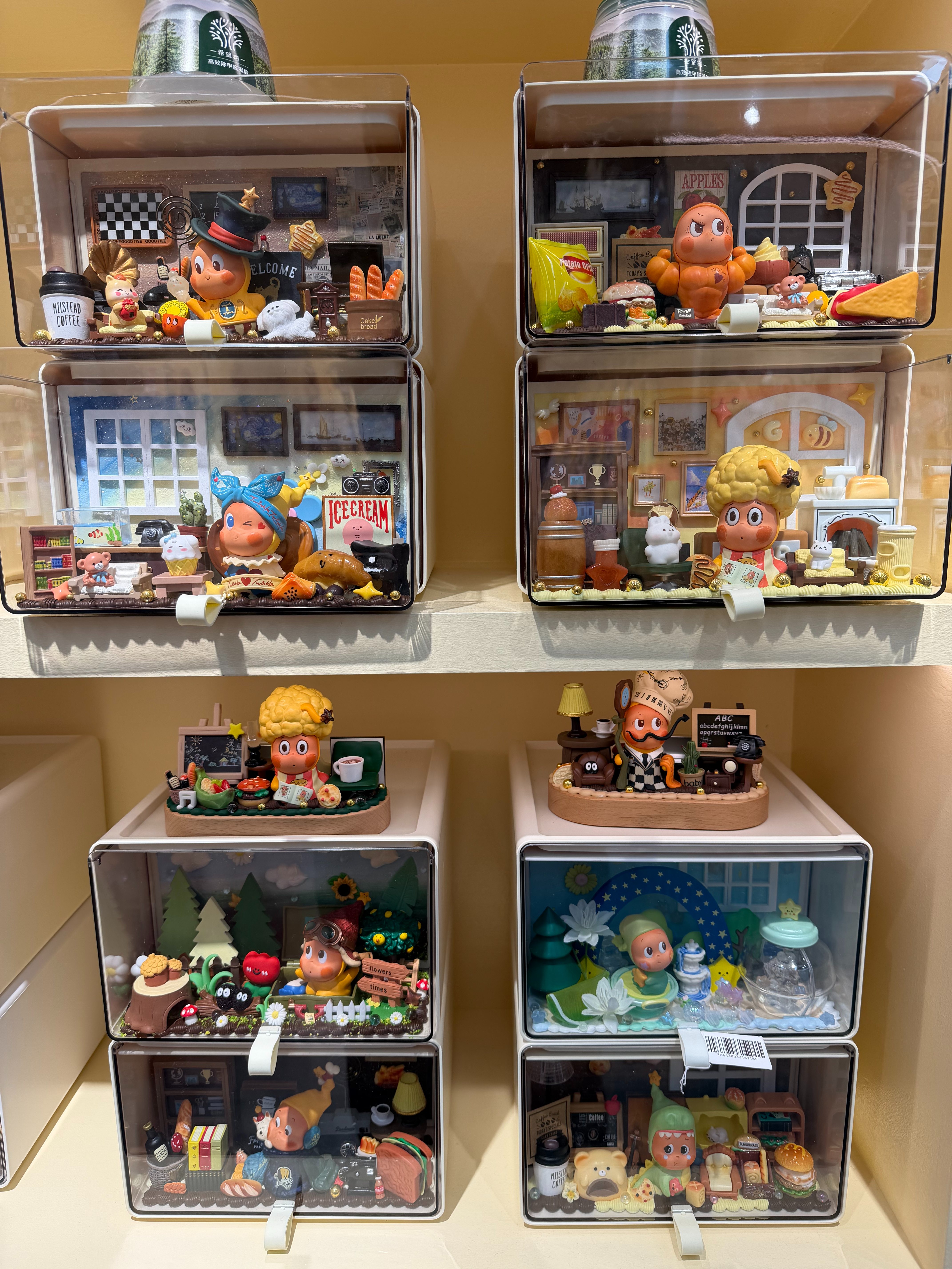 星星人可爱卡通人物微型场景摆件