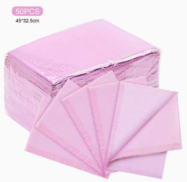 Cross-border best-selling nail art tools: disposable nail art table MATS, waterproof cleaning pads, hand pillows, towel pads, absorbent tablecloths, 125 pieces details Picture