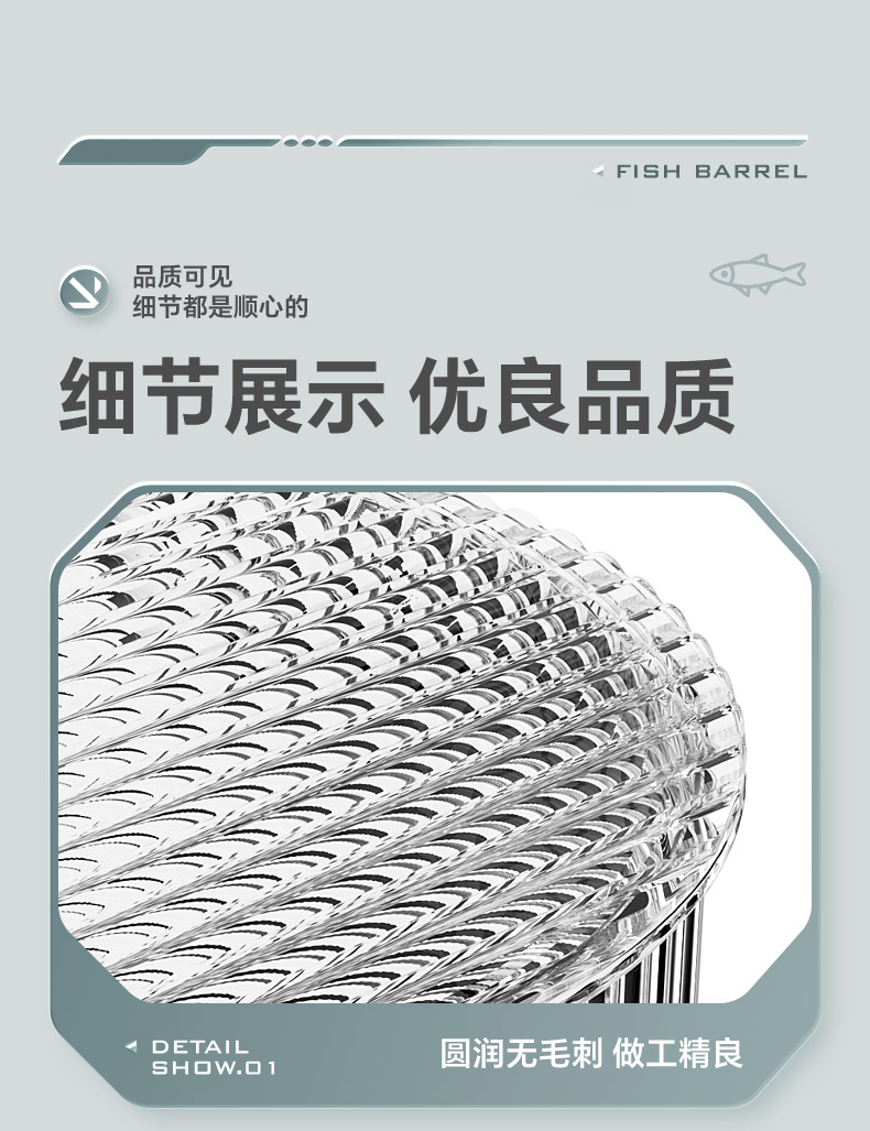 带盖钓鱼桶加厚坚固透明塑料带盖户外可坐家用浴室手提洗衣收纳桶详情10