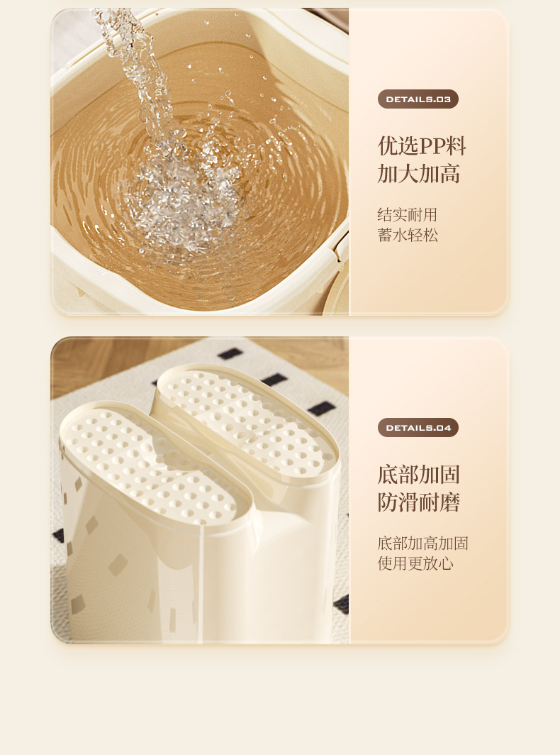 足浴盆超大号按摩泡脚桶家用洗脚盆学生宿舍用塑料养生加厚足浴桶详情5