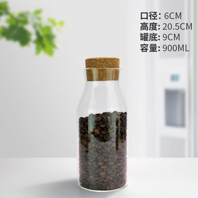六角六棱玻璃瓶/玻璃瓶/香水瓶/软木塞玻璃罐/木塞玻璃罐细节图