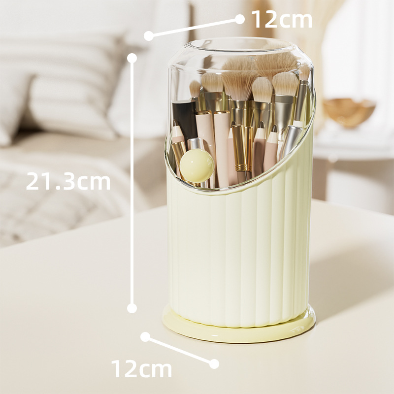 J192-JX2414 Makeup Storage box, pen holder, desktop cosmetics rack, household lipstick and brush storage box Application Scenario