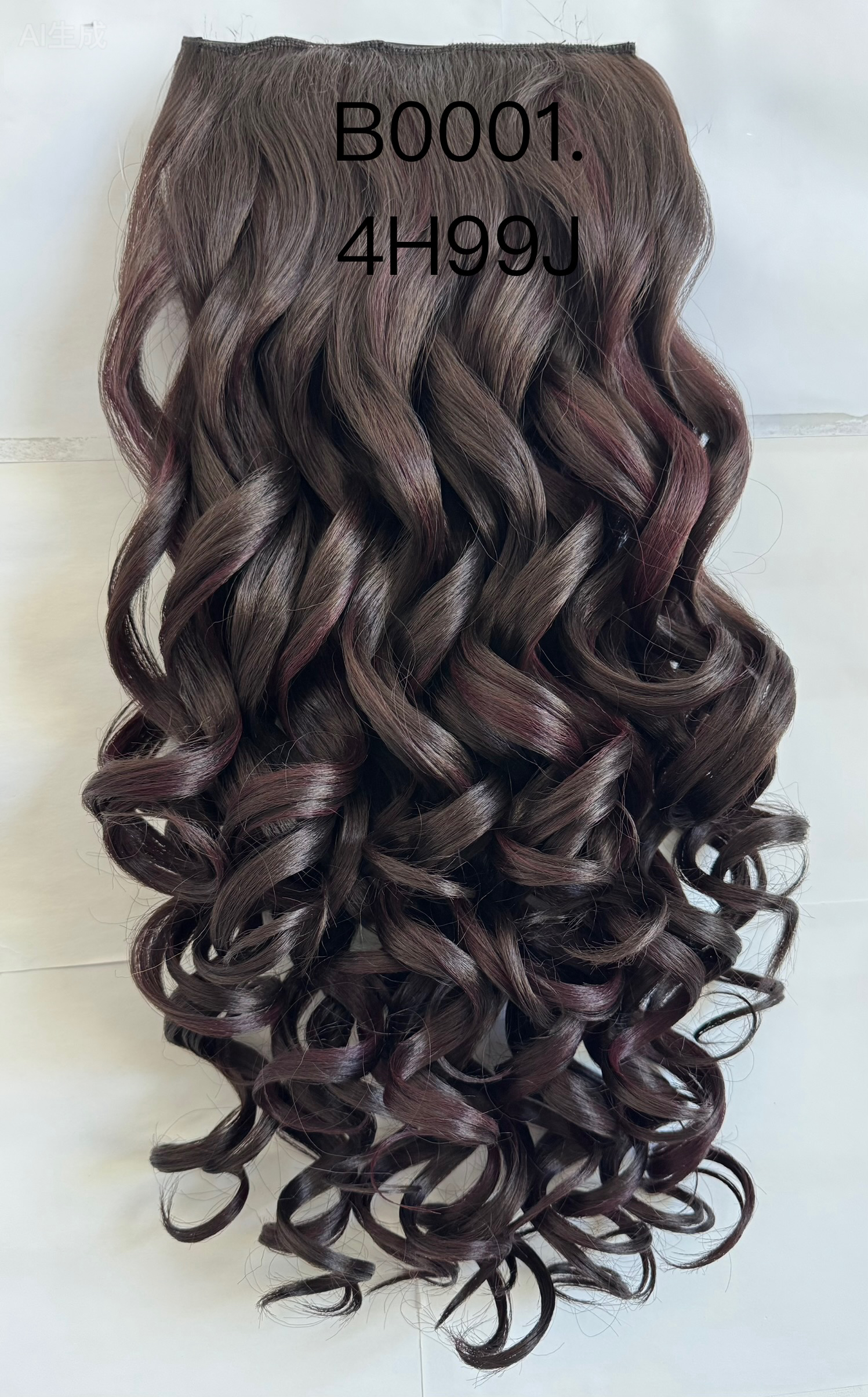 Easyoungwig hair extensions from Yiyang, matte synthetic fiber, Yaki high-temperature silk, hand-wound fluffy wavy curls, formed in a curly tube, three-tooth hair extensions, one-piece hair extensions Application Scenario
