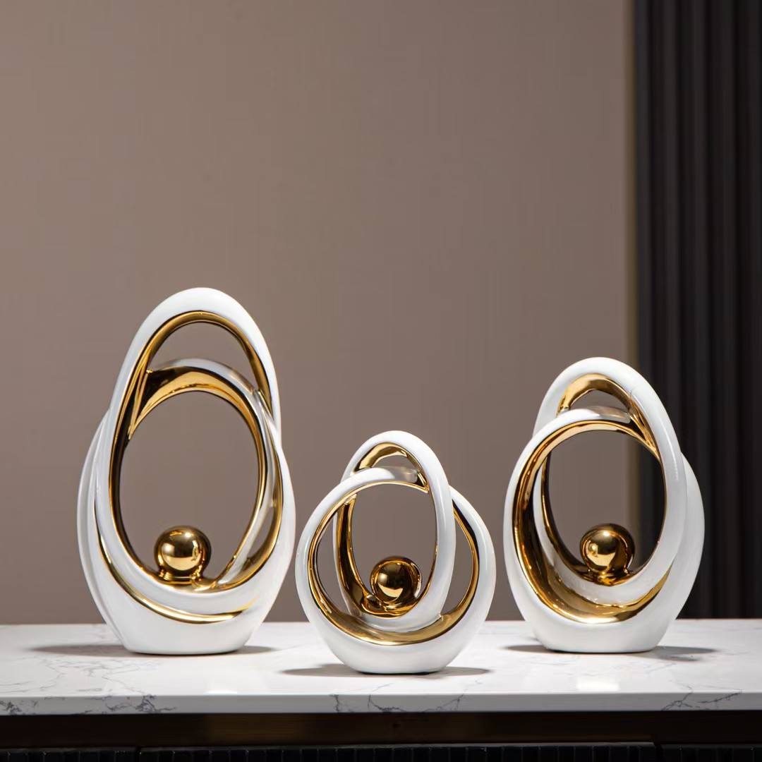 Modern and simple wine cabinets, TV cabinets, entrance hall ornaments, light luxury and high-end living room home decorations, housewarming gift vases detail image 5