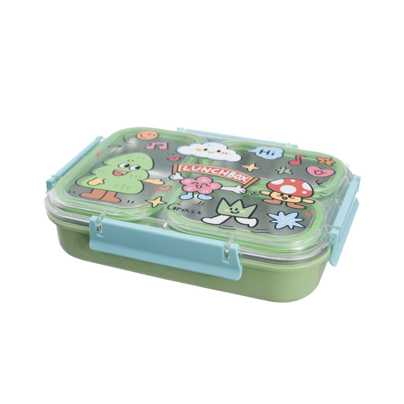 J35-6752304 stainless steel compartments lunch box, odor-proof, sealed and leak-proof, portable for children, students and office workers Application Scenario