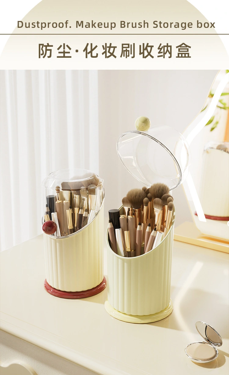 J192-JX2414 Makeup Storage box, pen holder, desktop cosmetics rack, household lipstick and brush storage box detail image 3