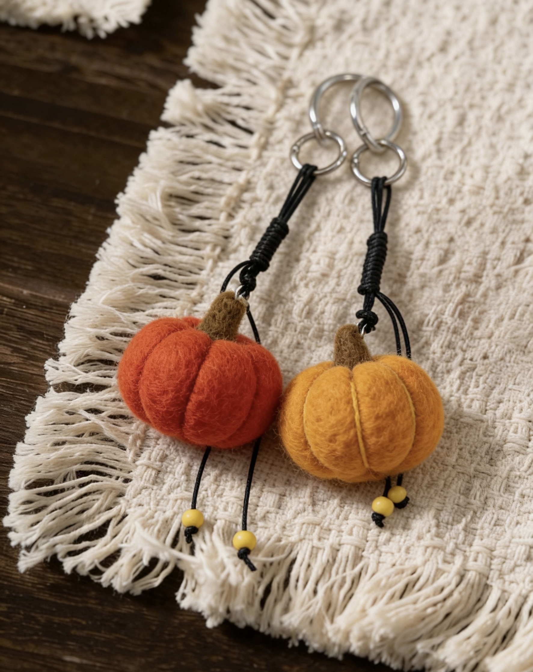 万圣节限定南瓜包挂 手工毛毡治愈系挂件 节日礼物钥匙扣羊毛毡质感包挂饰品