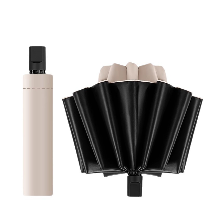 色丁长柄伞24骨雨伞黑色一次性定制伞