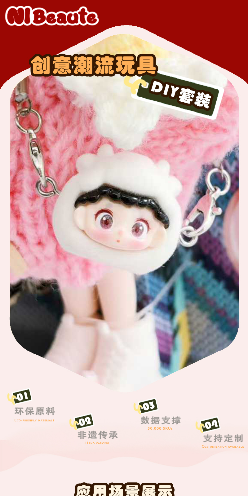 NIBeaute黄色日历～创意潮流玩具DIY套装详情1