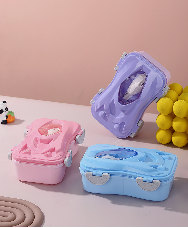 The H226-568 high-appearation-level plastic lunch box set for office workers can be microwave-heated and students can serve separate meals detail image 6