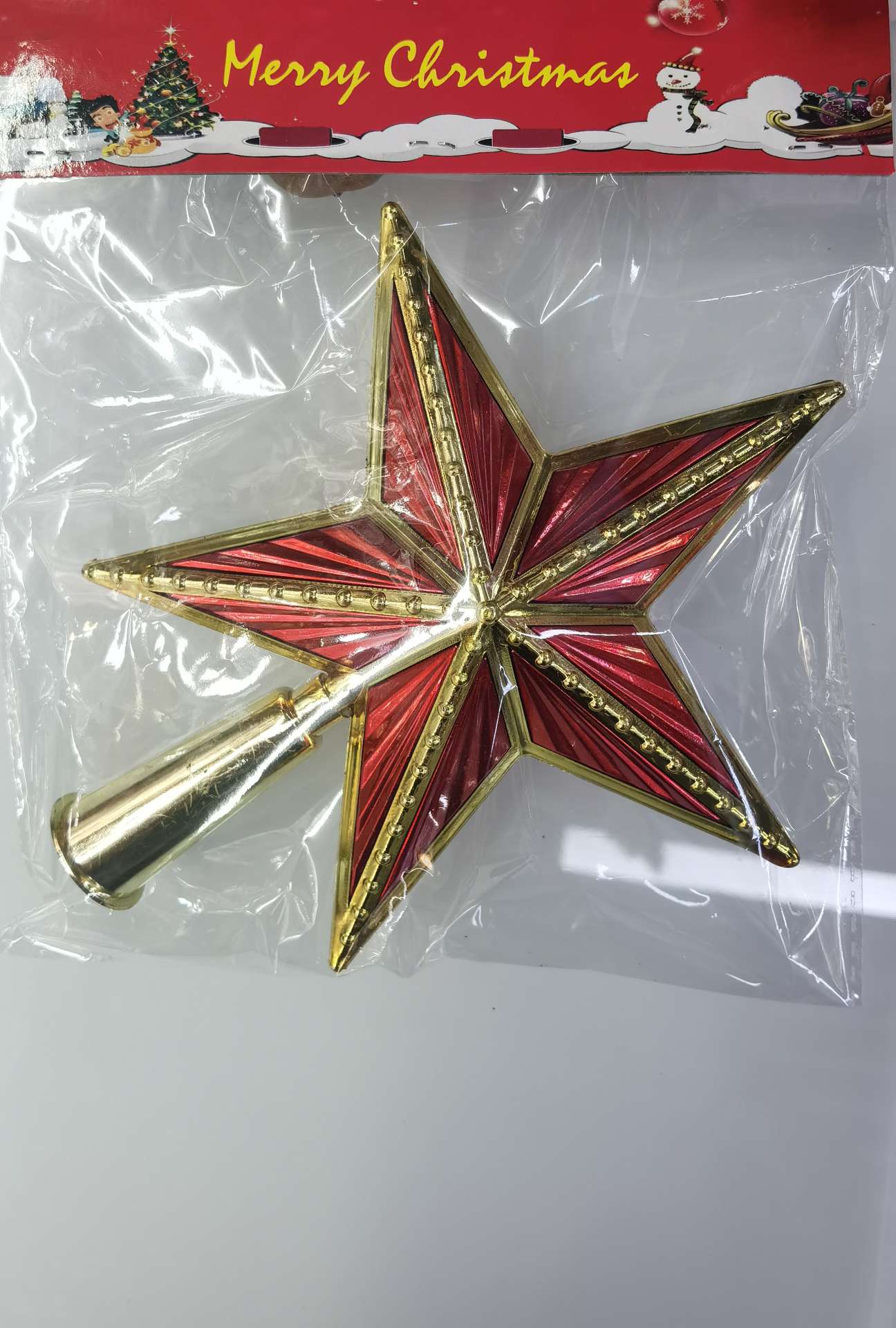 立体树顶星圣诞节圣诞树装饰品圣诞用品
