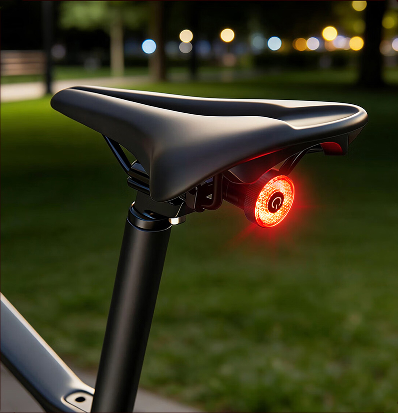 2508 aluminum round smart taillights, smart brake taillights, aluminum alloy USB charging bicycle taillights, smart brake sensor taillights, riding equipment, mountain bike warning lights pic 14