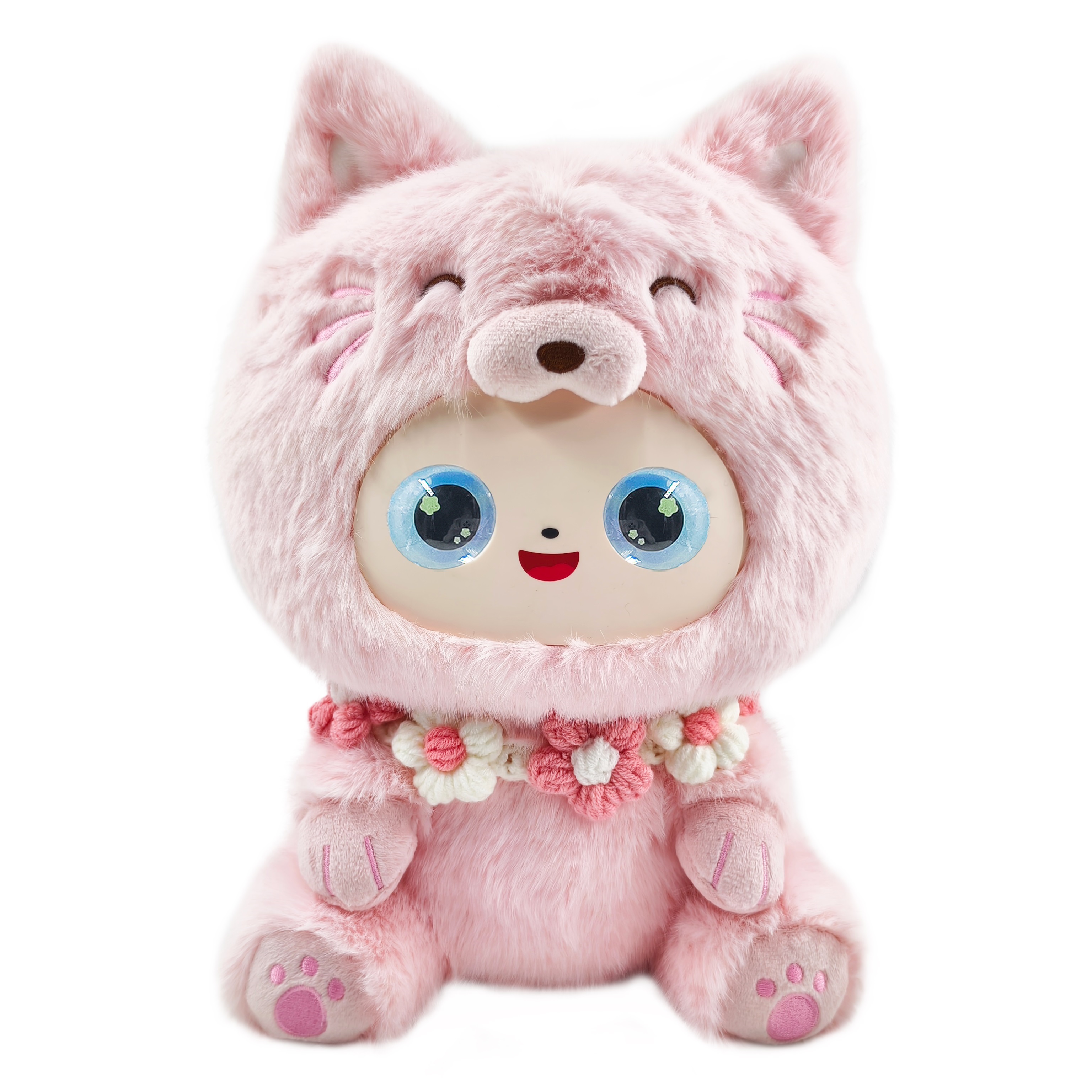 【 Price to be negotiated 】 Officially authorized Da Huanxi Cat plush toy with a rubber face and cat head cover, factory direct supply