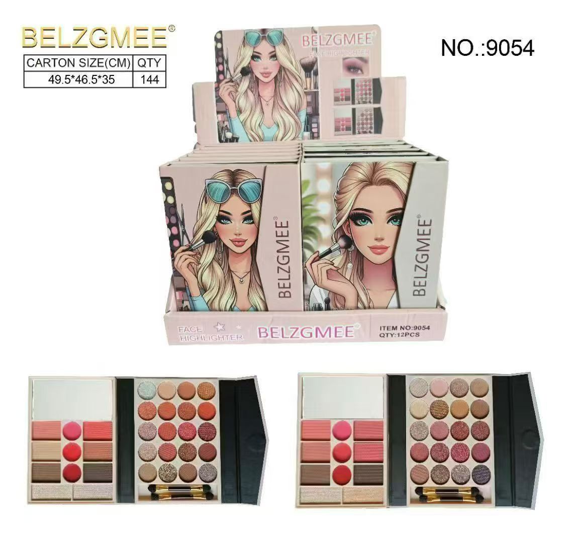 BELZGMEE's new makeup palette features a dreamy princess style design and a multi-color eyeshadow and blush combination, making it a new favorite in fashionable beauty. Application Scenario