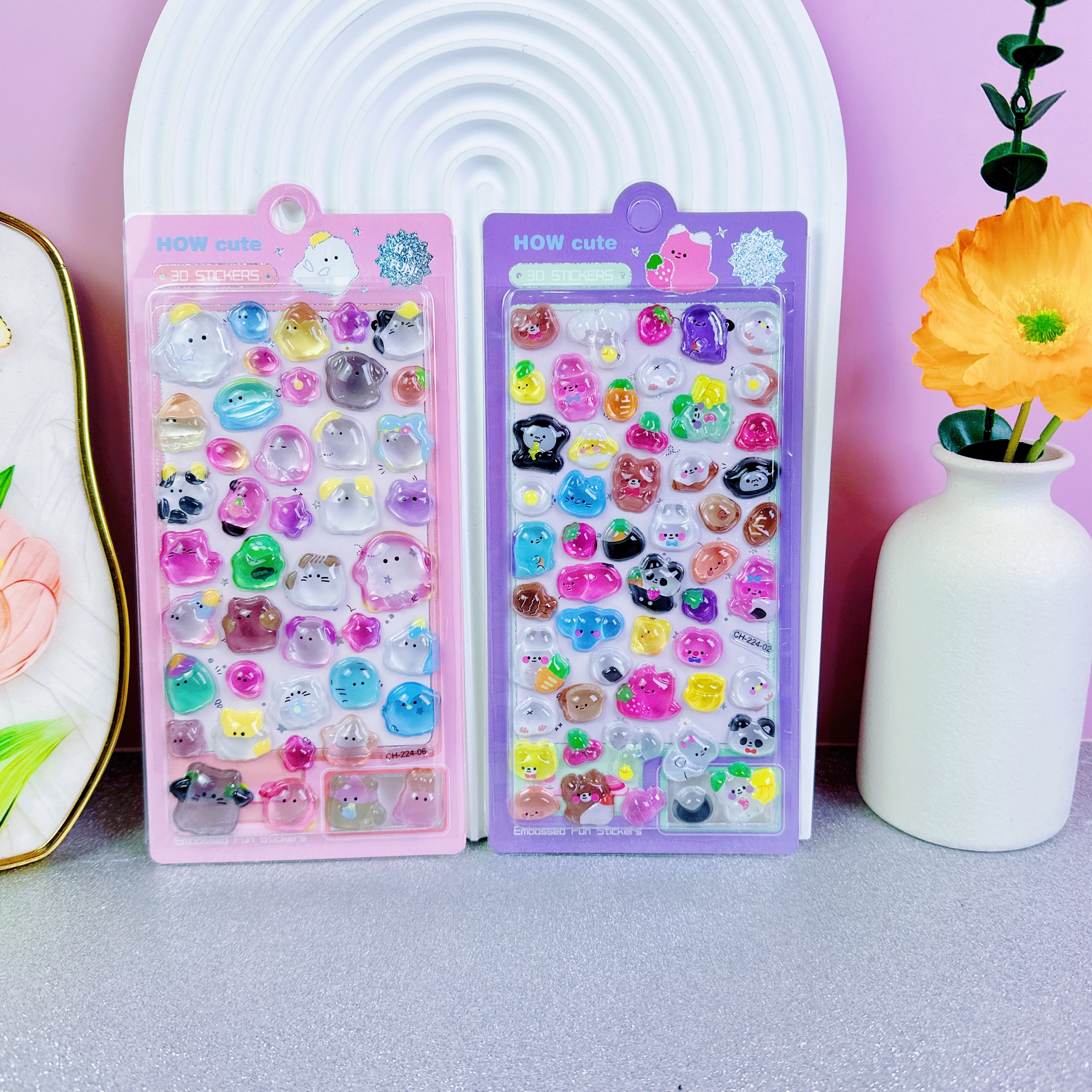 宝贴纸3D浮雕贴纸套装可爱造景贴纸水贴可选尺寸详情2