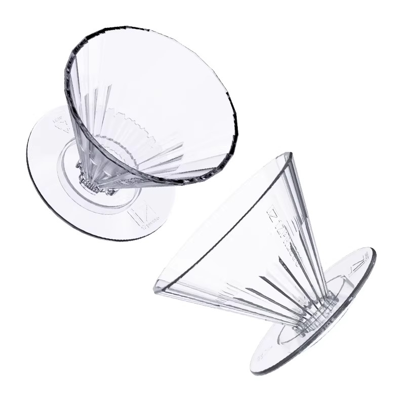 Hand-brewed coffee filter cup PCTG, free of bisphenol A, conical household drip filter V01, sweet brewing coffee filter details Picture