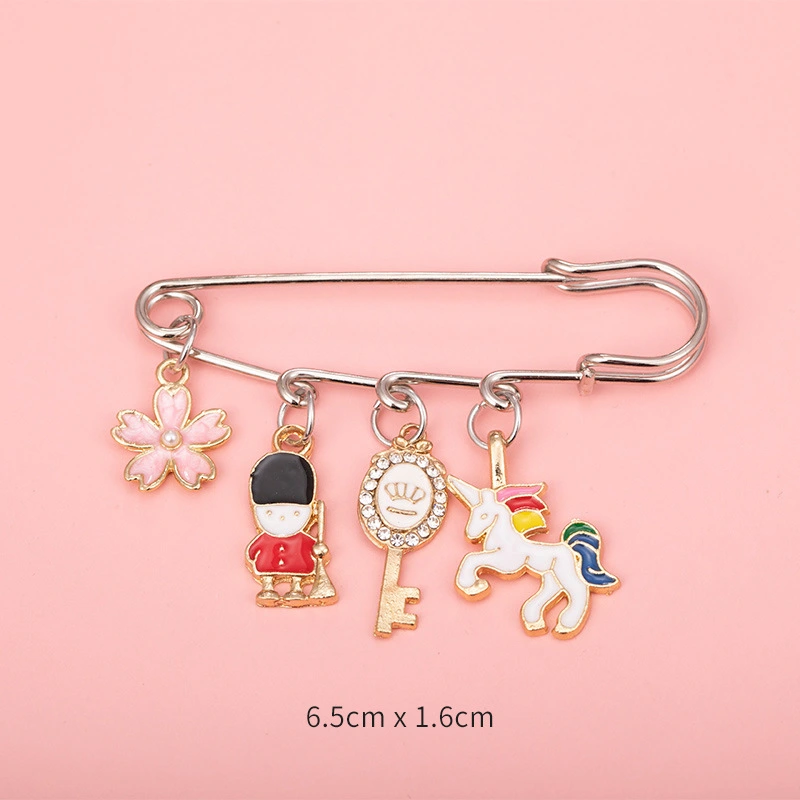 Fashionable waistband pin accessories, clothing waistline reduction, waistband buckle to prevent exposure brooch, women's trousers buckle pin supply, Muslim women's headscarf buckle detail image 12