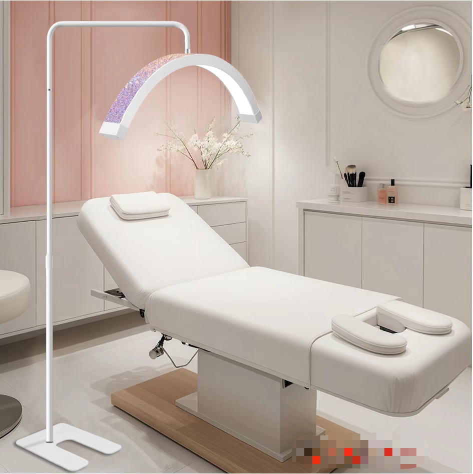 Half-moon beauty lamp, face lighting, eye protection, tattoo, shadowless lamp, 28-inch arc-shaped U-shaped floor-standing beauty detail image 3