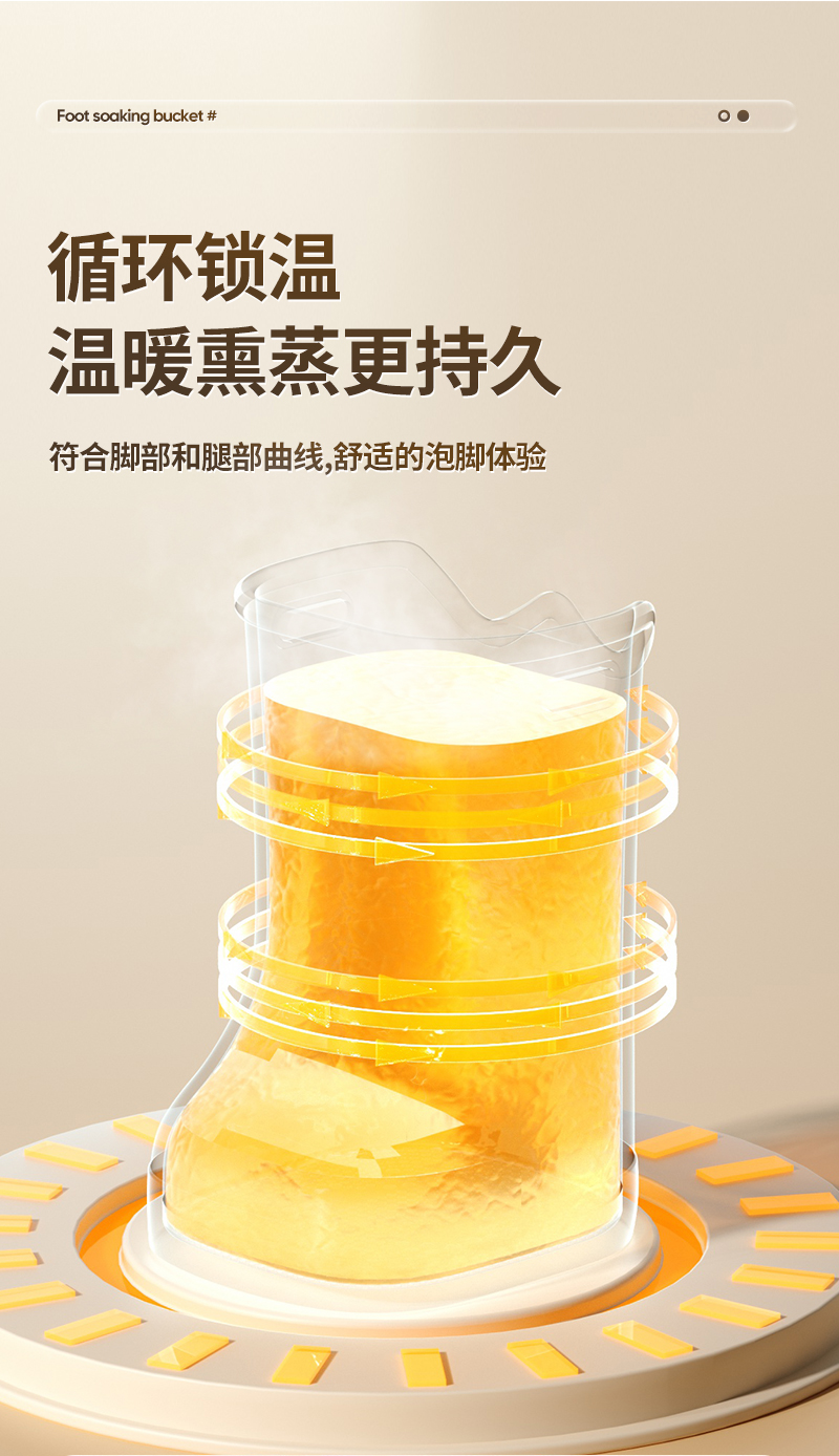 EVA泡脚桶靴过小腿膝盖家用儿童洗脚成人高水位足浴盆恒温水桶详情6