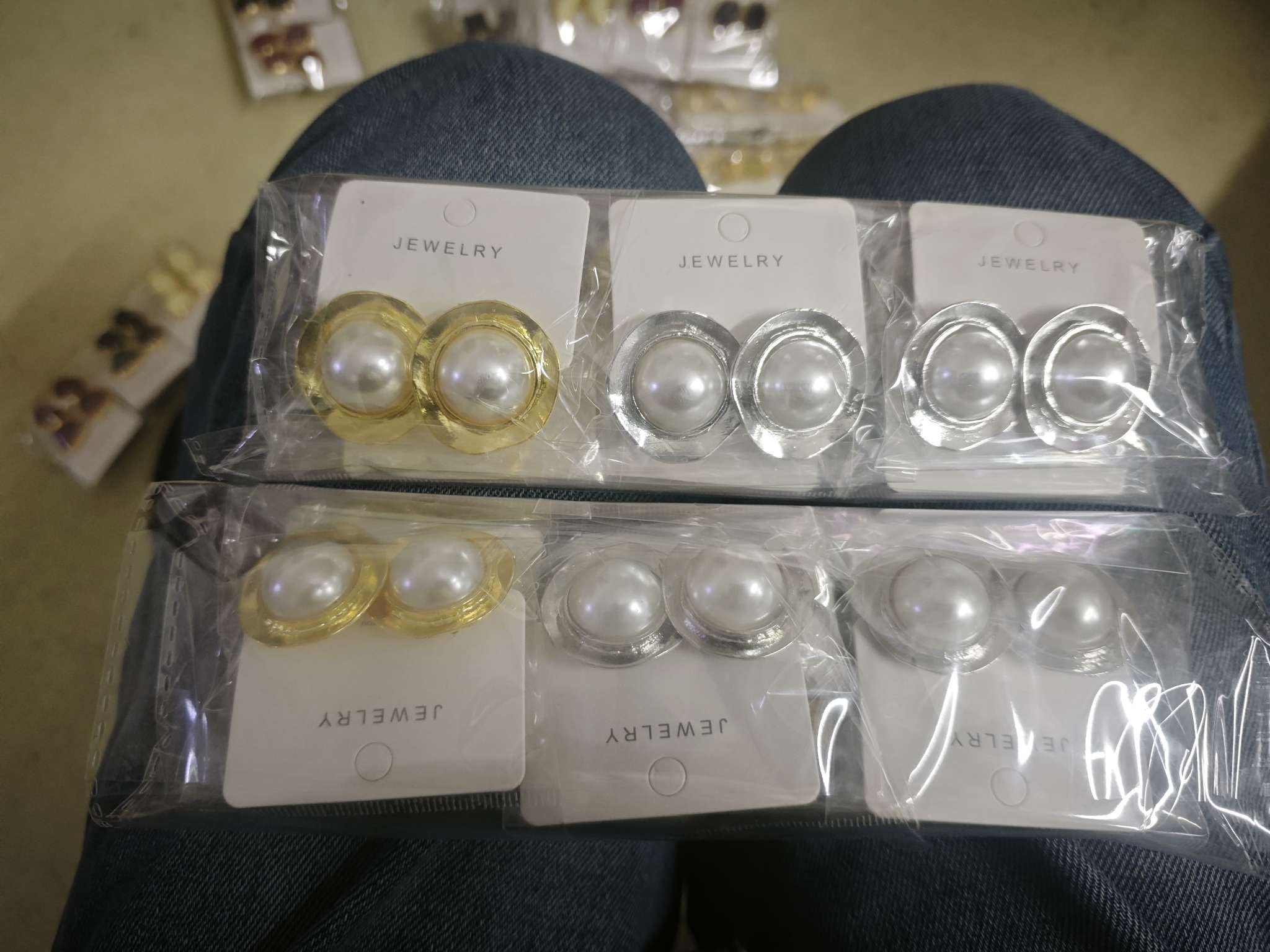 中古饰品耳环耳饰耳夹时尚复古设计感饰品饰品耳环耳饰