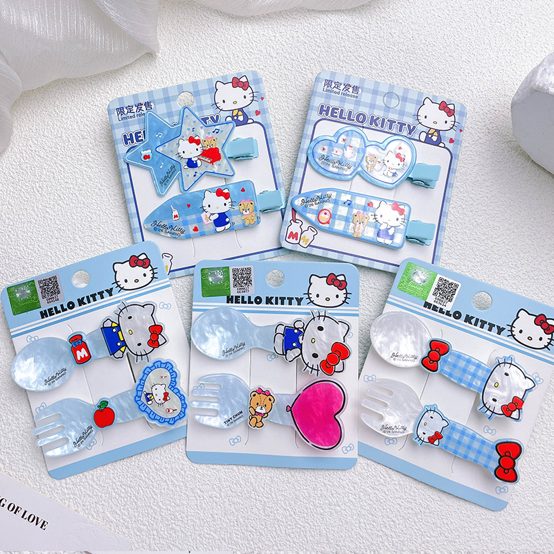 Hello Kitty主题纸盘不锈钢餐具套装杯垫酒吧Dinnerset