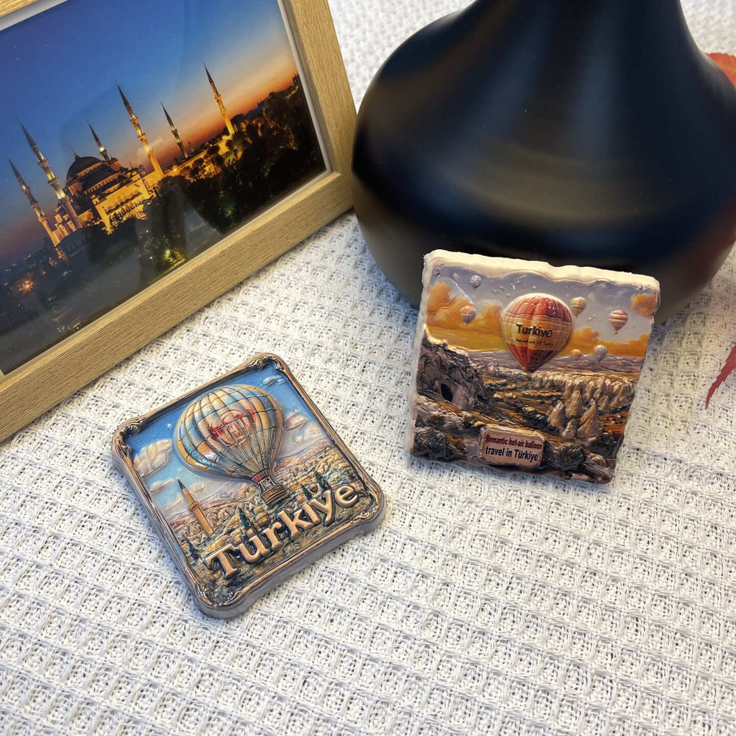 Cultural and creative three-dimensional printing resin refrigerator stickers, hot air balloon city tourism souvenirs, three-dimensional resin home decorations, magnetic stickers, exquisite handicrafts and souvenirs from Capatokia, Turkey detail image 6