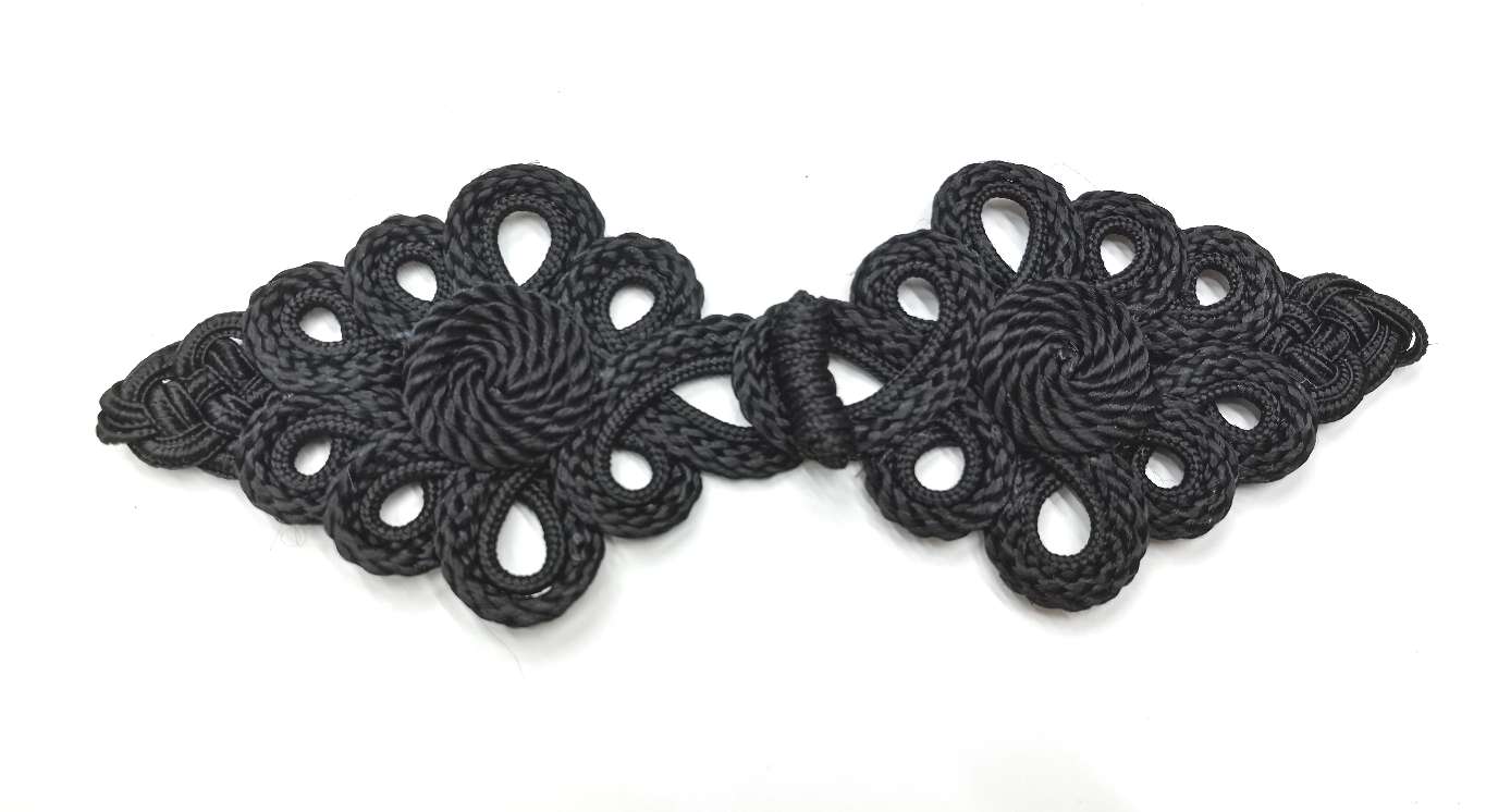 九叶琵琶盘扣欧美窗帘帘头装饰扣西装时装舞台服装饰手工盘扣 手工餐盘垫