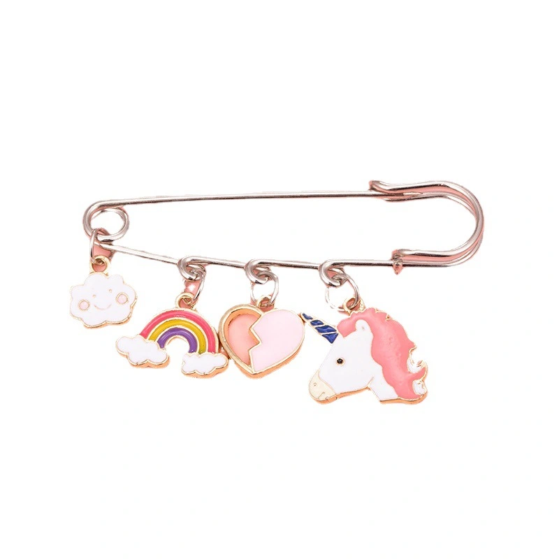 Fashionable waistband pin accessories, clothing waistline reduction, waistband buckle to prevent exposure brooch, women's trousers buckle pin supply, Muslim women's headscarf buckle detail image 4