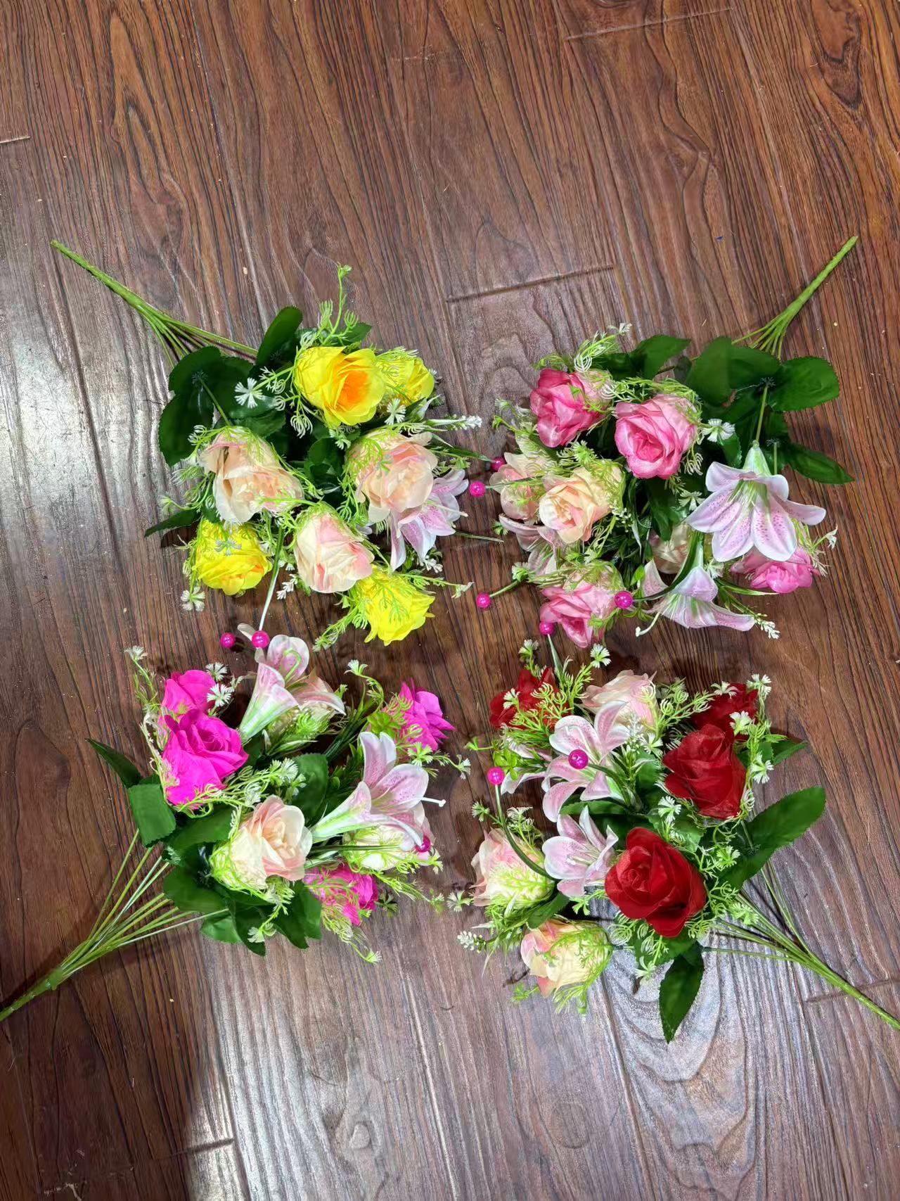 Processing of flower accessories provided with supplied materials details Picture