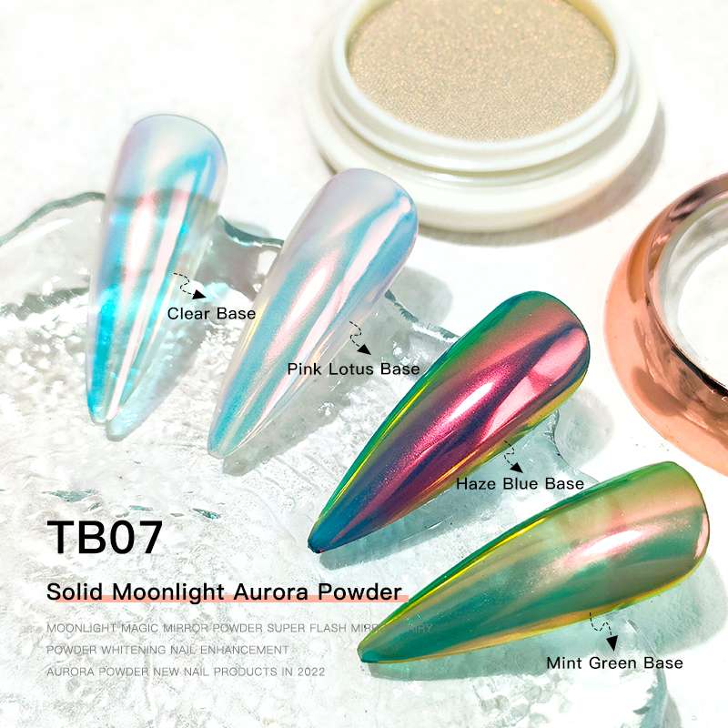 The popular Moonlight Magic mirror powder mirror flour is specially designed for nail salons Item Picture