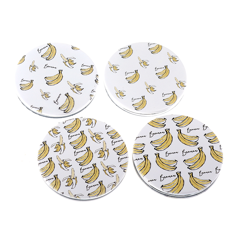 香蕉图案手持小镜子化妆镜面包镜首饰盒镜子镜子首饰盒化妆镜镜子化妆镜手持小镜子面包镜