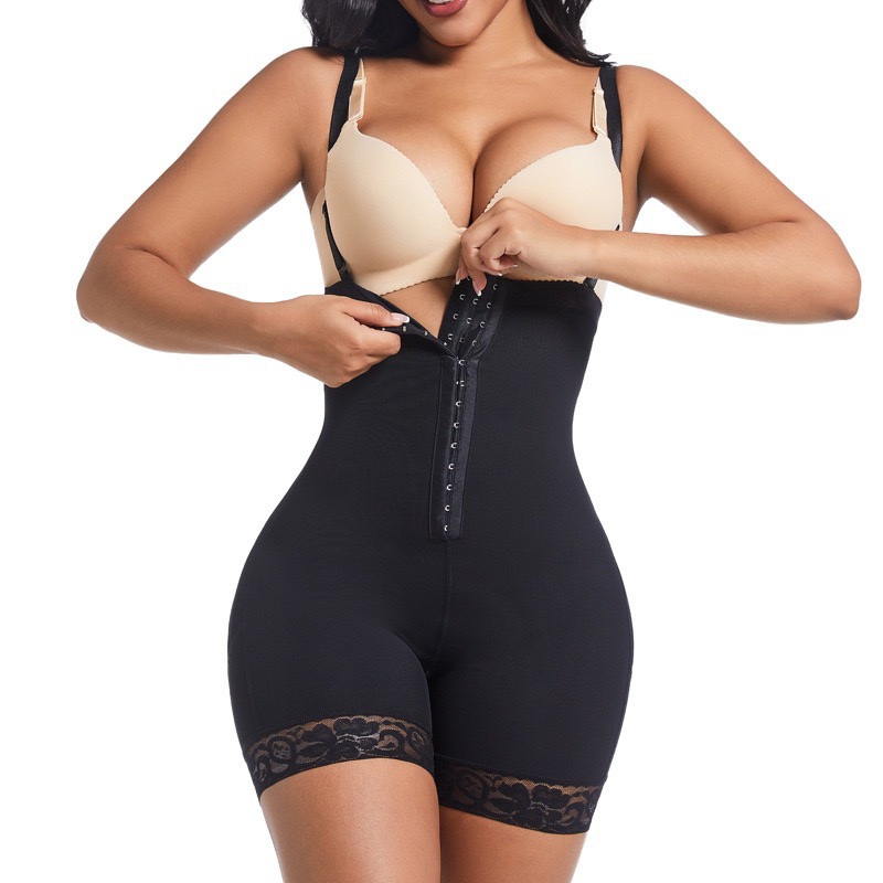 Women's long-sleeved shaping garment, lace slimming underwear, figure-hugging, tummy tightening, lifting and slimming Specification image