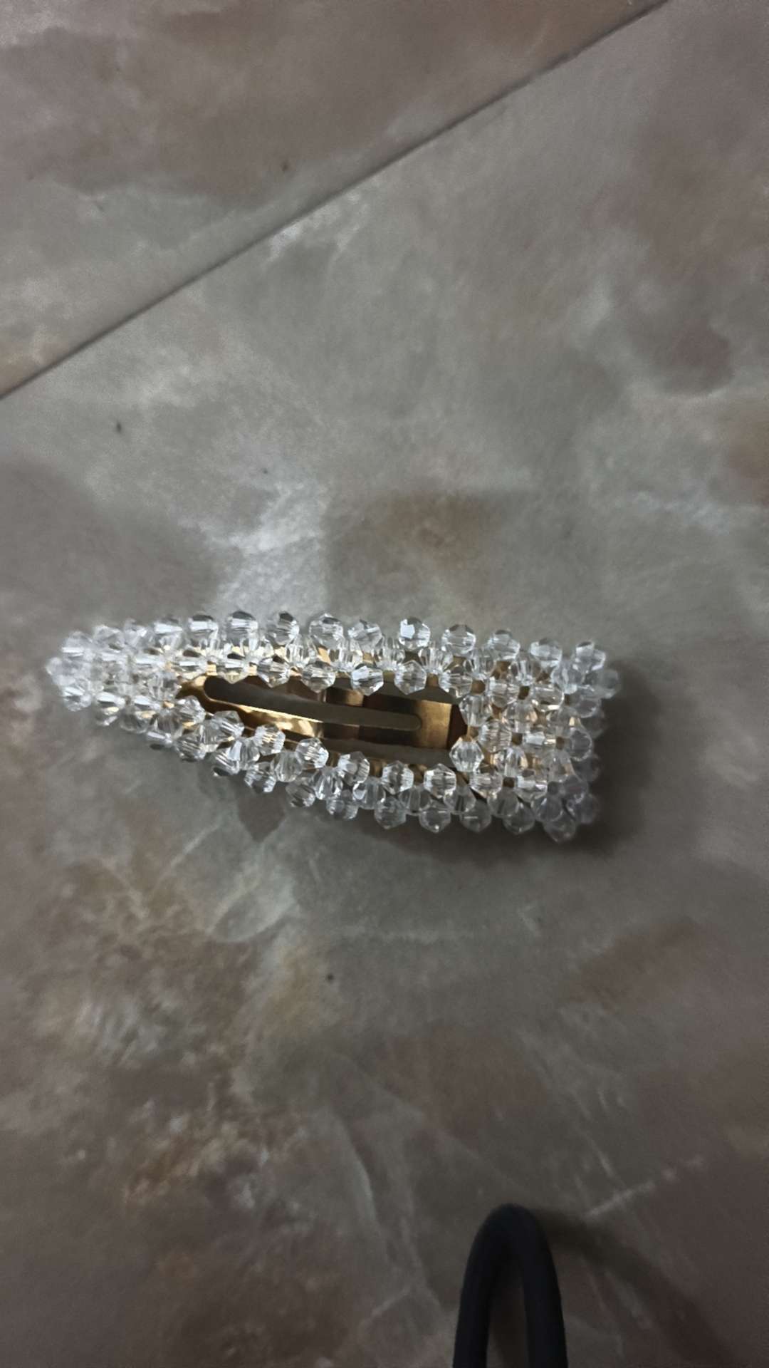 夹子/一字夹/珍珠一字夹白底实物图