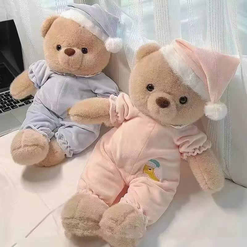 Wholesale of trendy teddy bear plush dolls, cute and soft children's gifts for crying kids details Picture