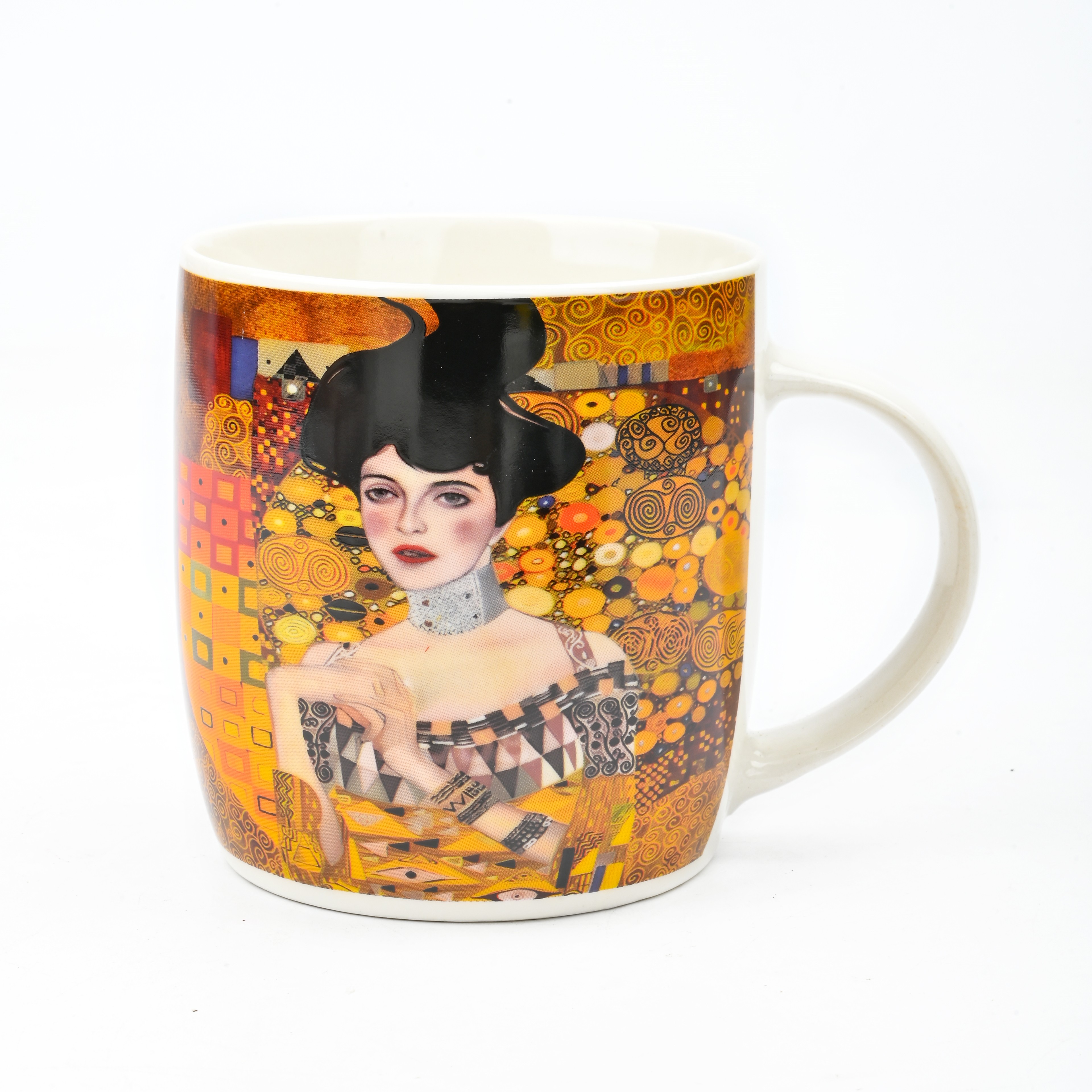 Klimt ceramic cups, mugs with spoons and handles, oil painting gifts, ceramic cups, mugs, water cups, custom coffee cups Item Picture