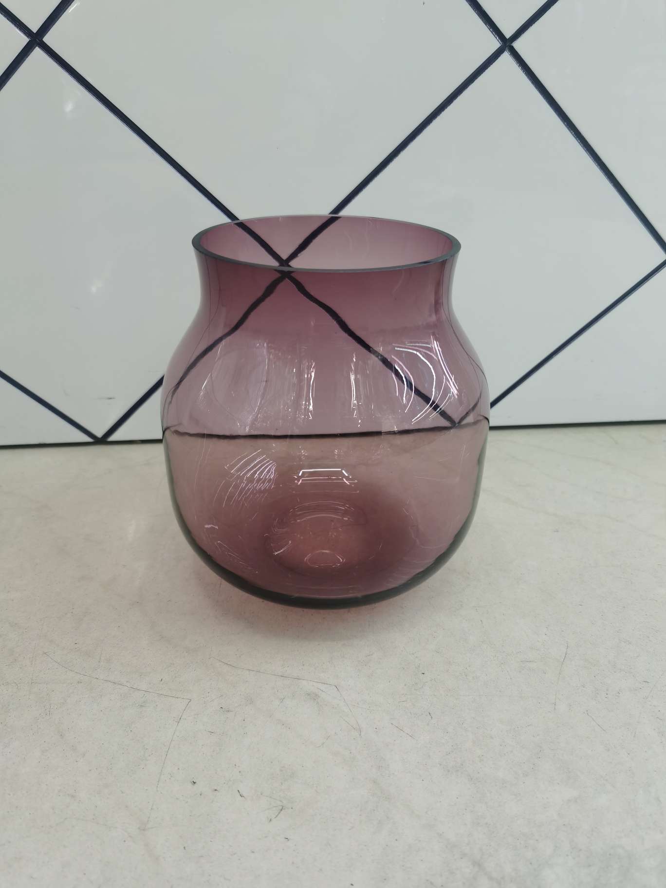 人工吹制彩色原色玻璃花瓶客厅餐桌家居摆件绿萝铜钱草水培花器