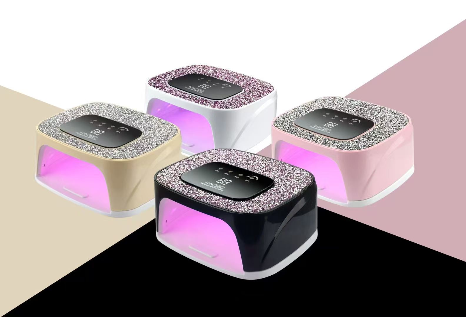 Cross-border best-selling battery-powered light therapy lamp, quick-drying UV curing nail dryer and nail art machine