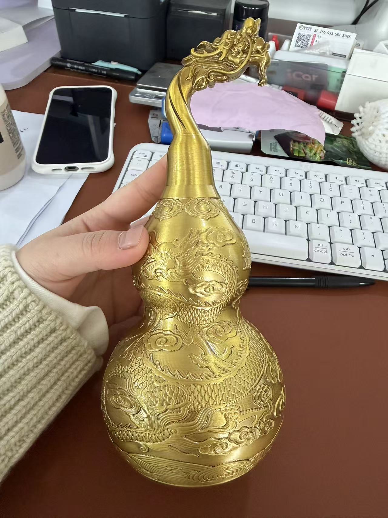 铜葫芦摆件产品图