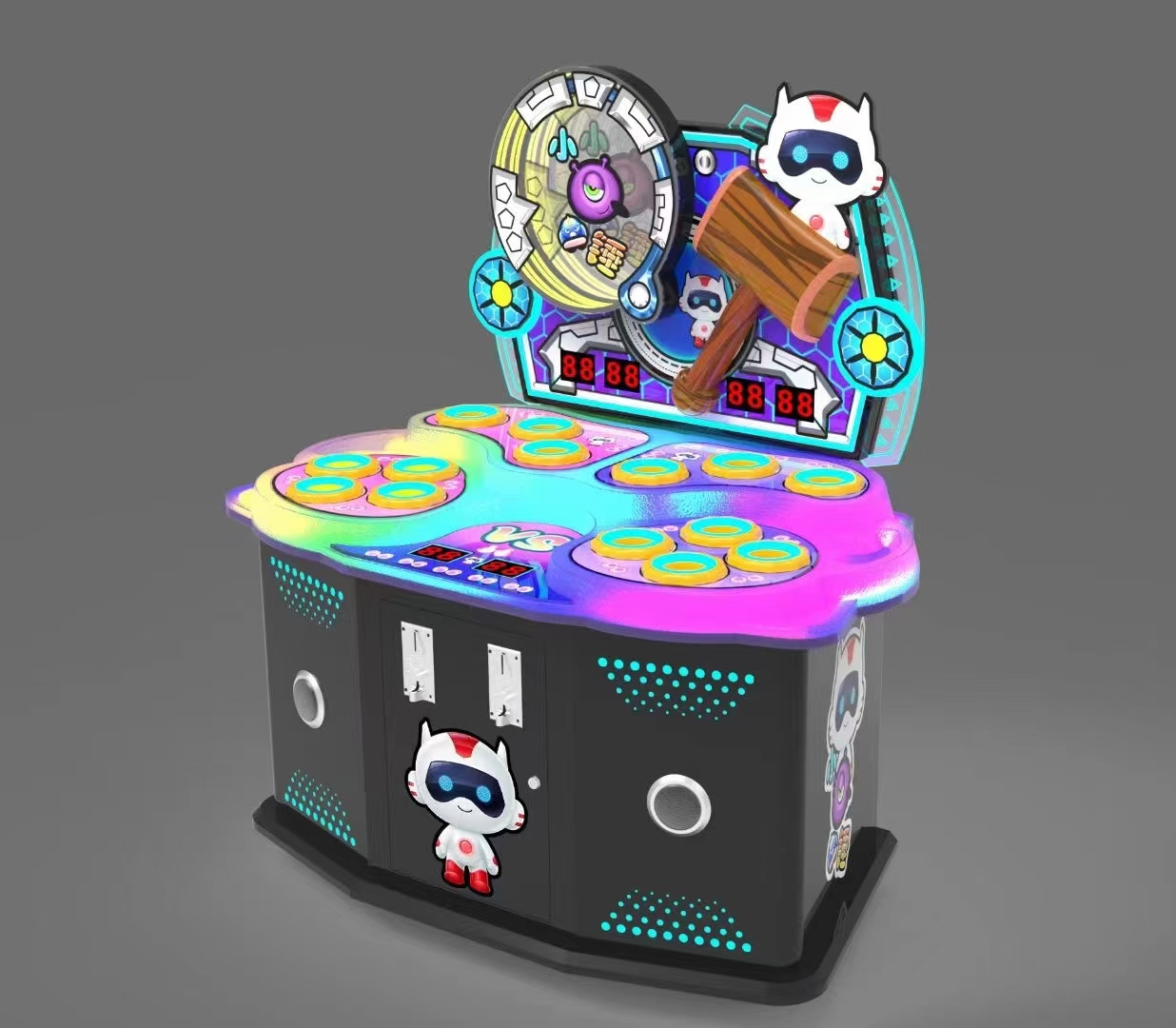 厂家直销商用投币儿童益智玩具打地鼠游戏桌 游乐设备