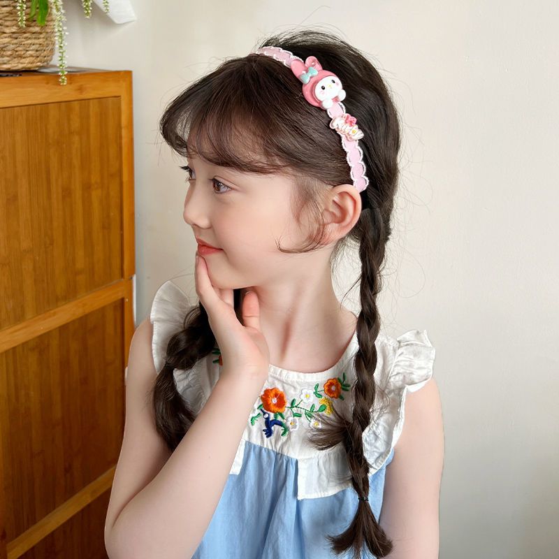 Kulomi's new children's hairband, wide edge headband, girls' hair won't be constricted, cute cartoon headband hair accessory detail image 20