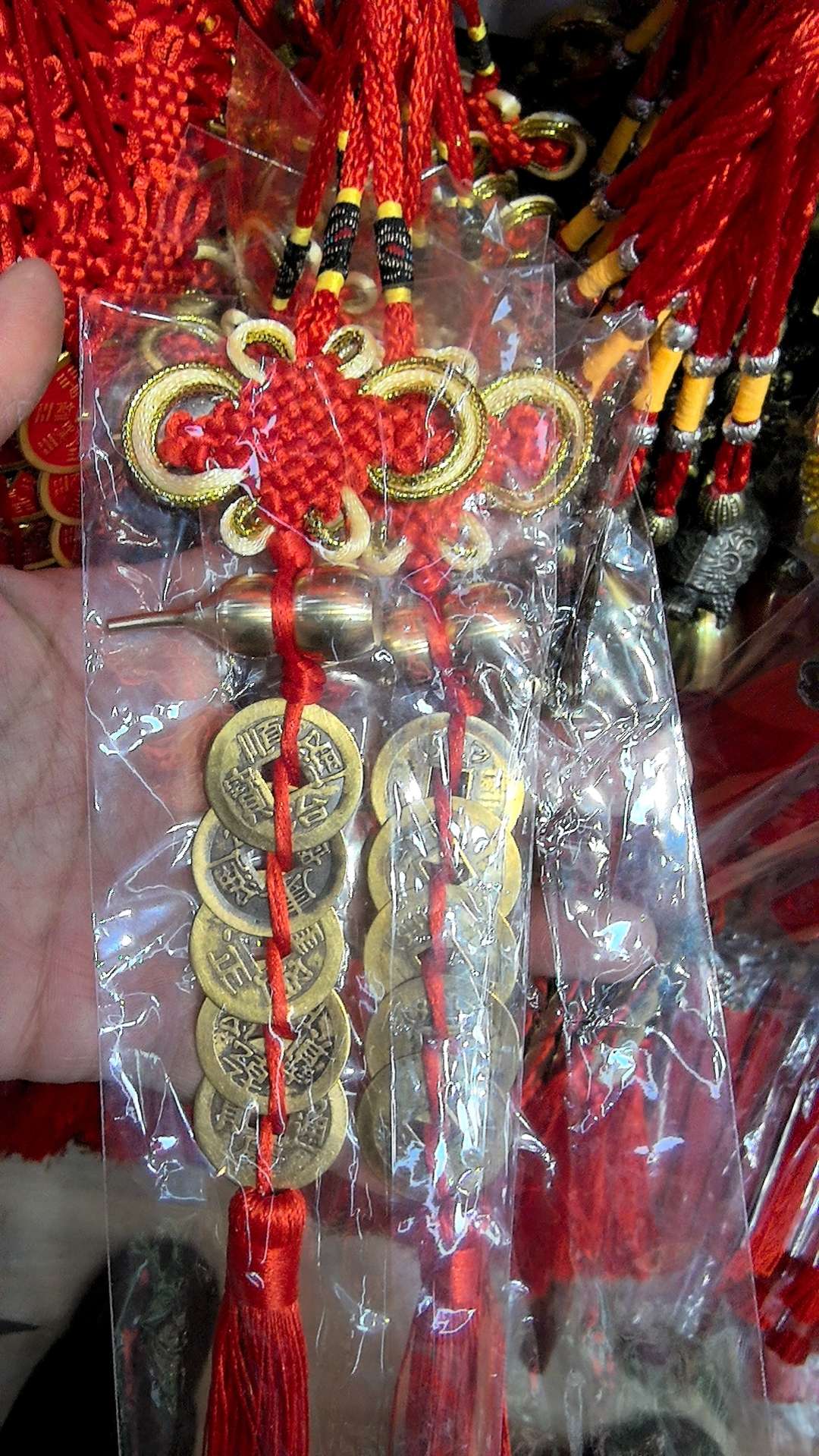 2026年新款精品车挂钥匙扣挂件铜钱串