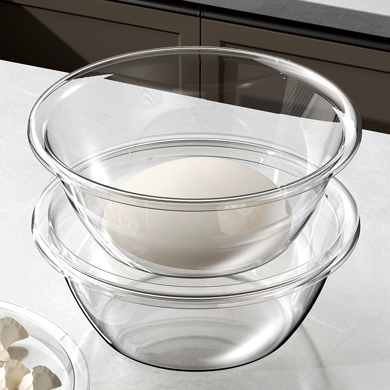 和面盆家用塑料脸盆食品级带盖不粘面透明揉面盆和面打蛋盆拌菜盆详情图2