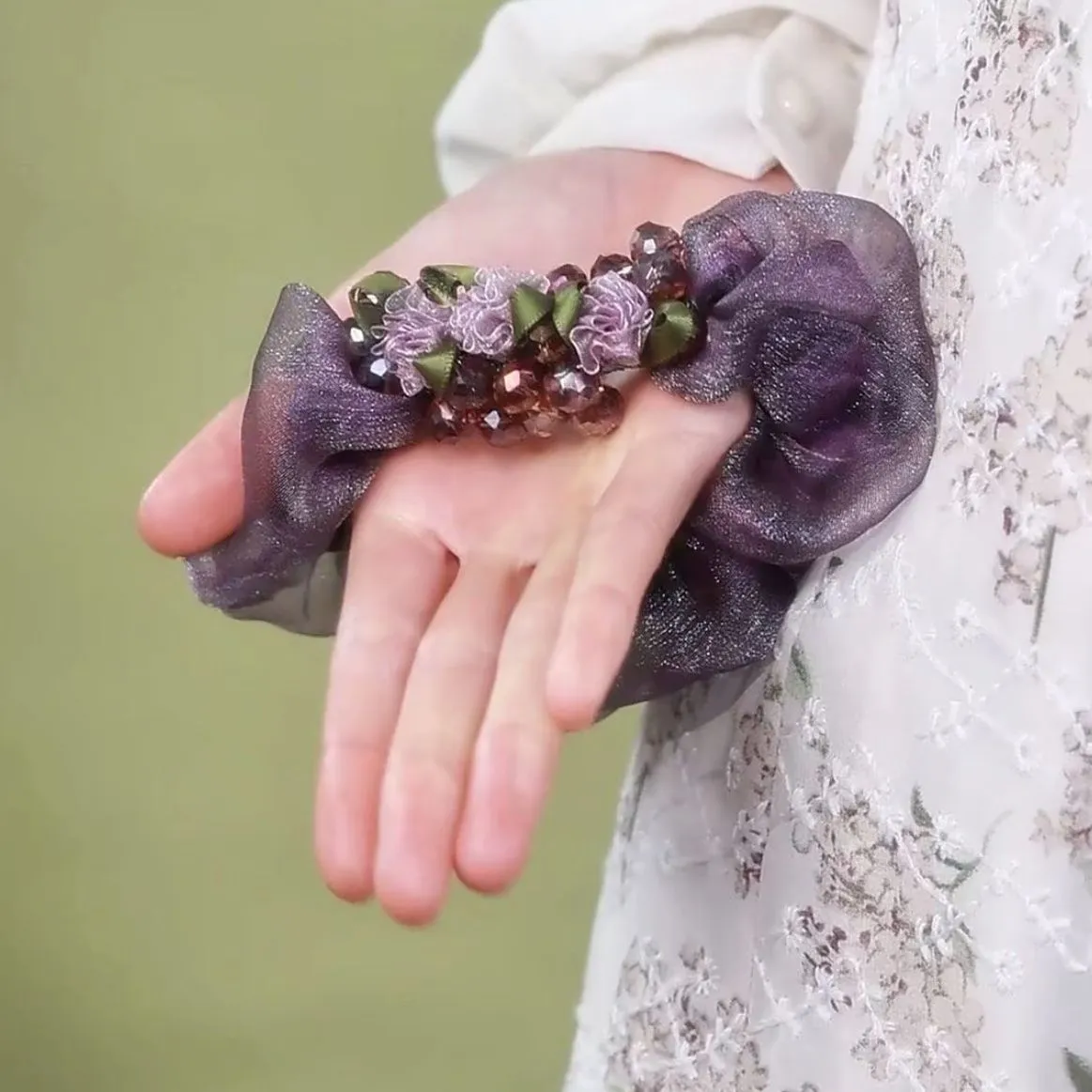 Large intestine hair band, Korean hair tie, women's fashionable and versatile hair band accessory detail image 9