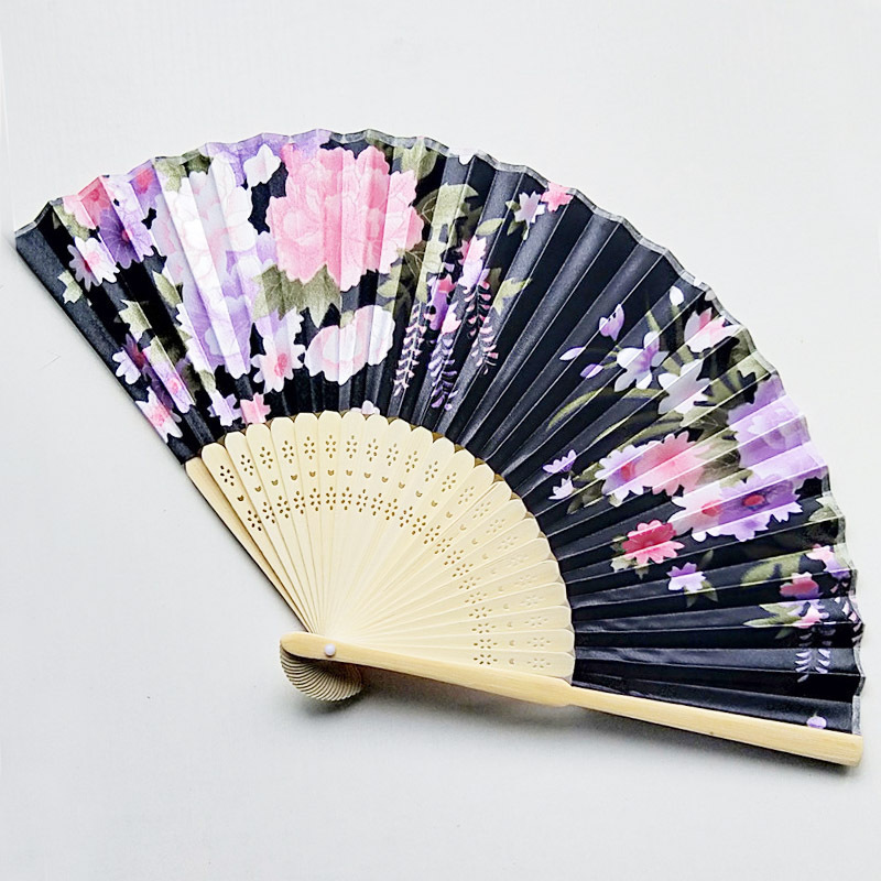 Customized cultural and creative folding fans, Chinese-style summer gifts, silk and cloth fans, children's fans detail image 14