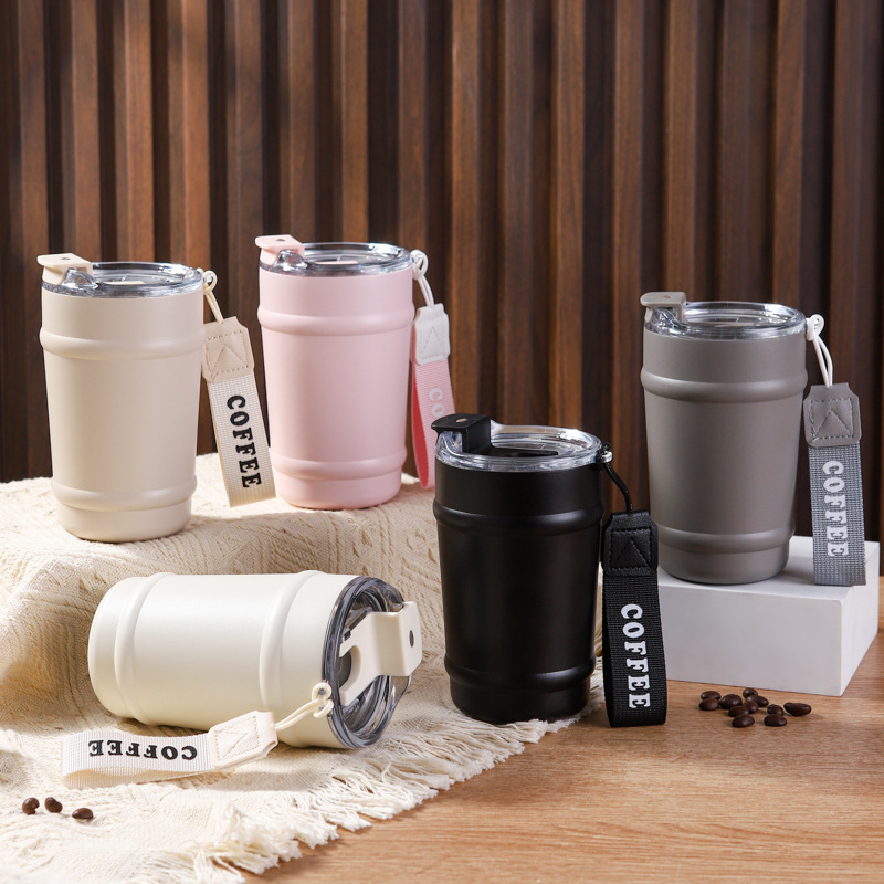 304 Stainless Steel Thermos Tumbler 350ML Coffee Vacuum Cup 