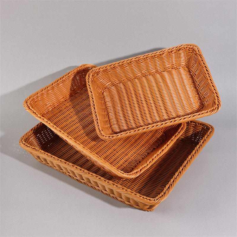 鲜花包装编筐篮/茶室/藤编/名鑫/竹筐白底实物图