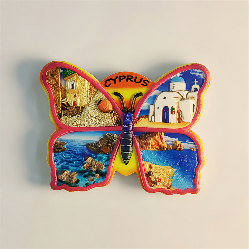 Palau creative tourism commemorative gifts, three-dimensional painted and printed resin magnetic stickers, fridge magnets, collection decorations, souvenirs, exquisite handicrafts detail image 8