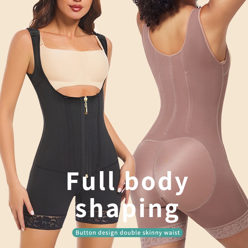 Adjustable shoulder strap mesh corset, waist-cinching and belt-slimming body garment, large-sized hip-lifting shaping jumpsuit, shaping and body garment, one-piece underwear, shaping garment, slimming underwear, one-piece underwear, sexy one-piece garment